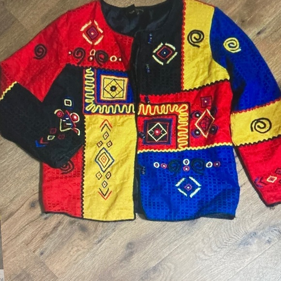 Colorful Patchwork Jacket - Picture 1 of 4